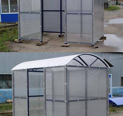навес для авто из поликарбоната